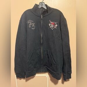Y2K vintage pirates of the Caribbean zip up